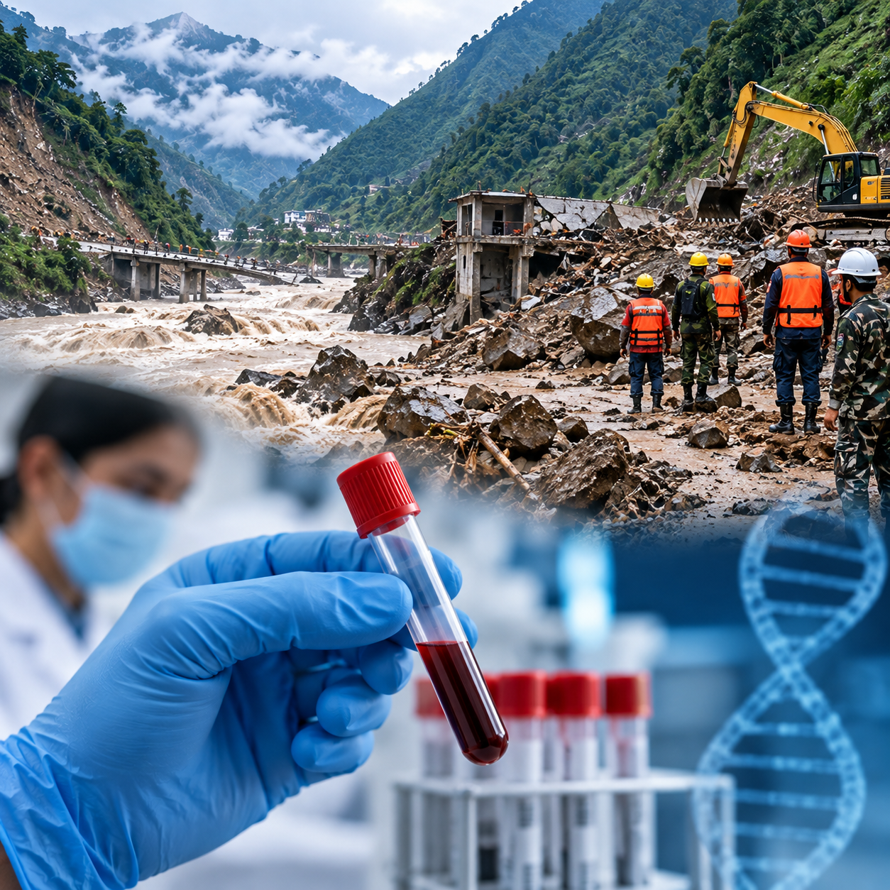 बाढीमा बेपत्ता ४७ कर्मचारीको पहिचानमा DNA को सहारा, आफन्तलाई नमुना दिन NEA को आग्रह 