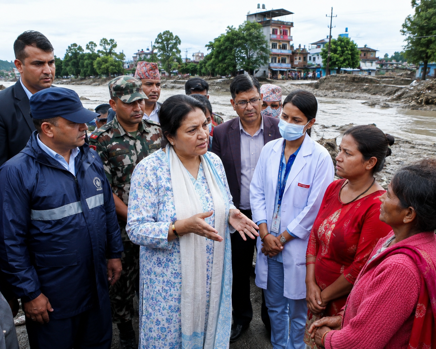 स्वास्थ्यमन्त्री मेहताद्वारा बाढी प्रभावित क्षेत्रको स्थलगत अनुगमन, स्वास्थ्य सेवा प्रभावकारी बनाउन निर्देशन” 